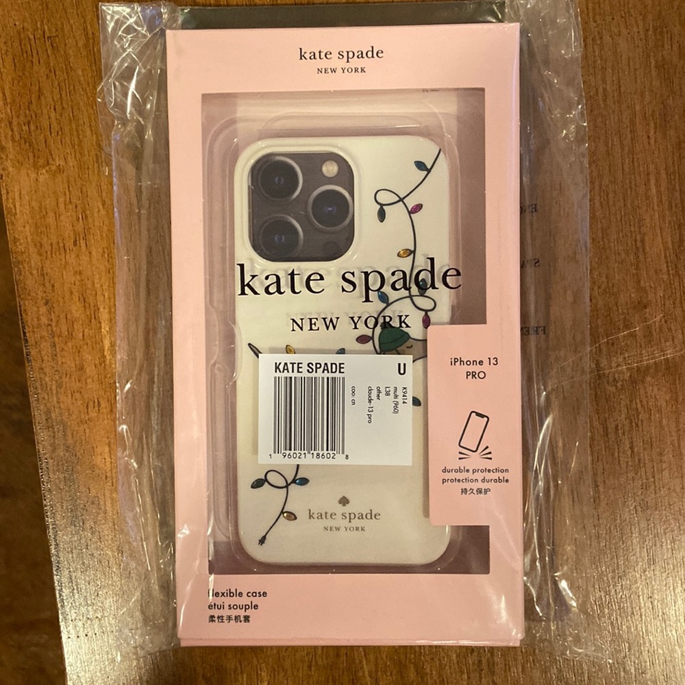 Kate Spade Claude Dachshund Dog Holiday Lights iPhone 13 PRO iPhone Case